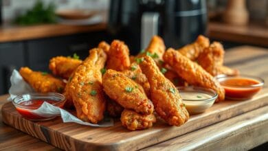 air fry frozen chicken wings
