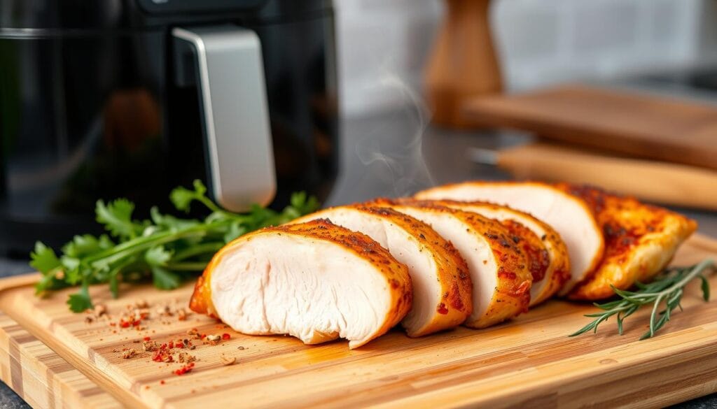 air fryer frozen chicken breast