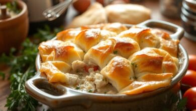 chicken pot pie with crescent rolls