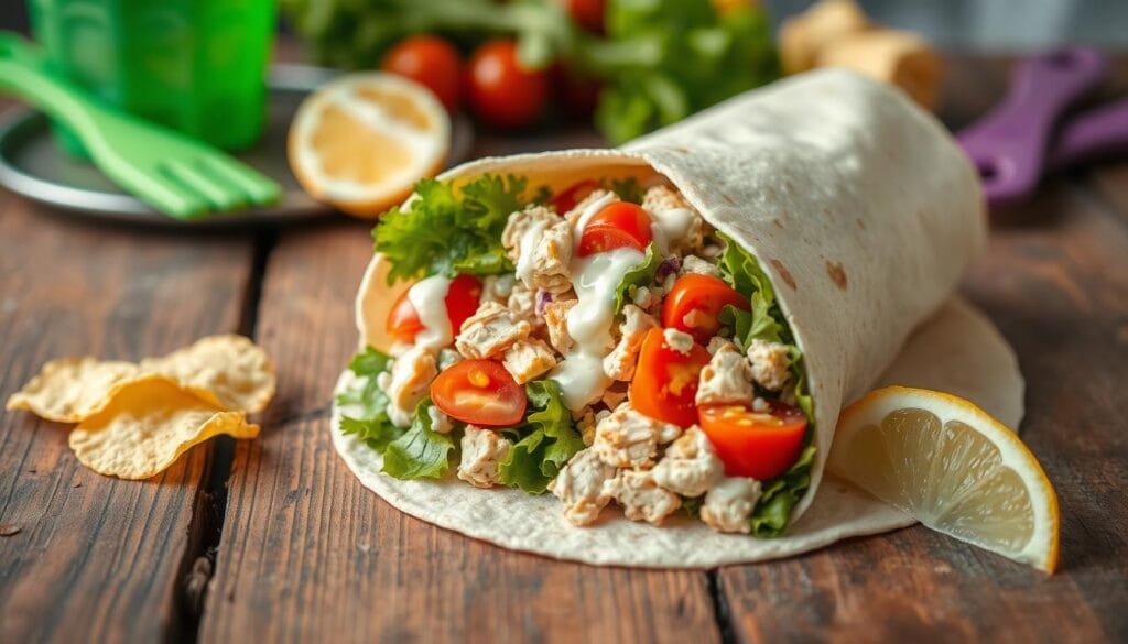 chicken salad wrap