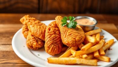chicken tenders and fries