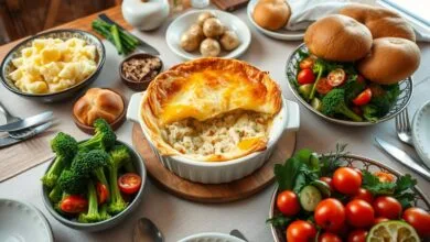 what goes with a chicken pot pie
